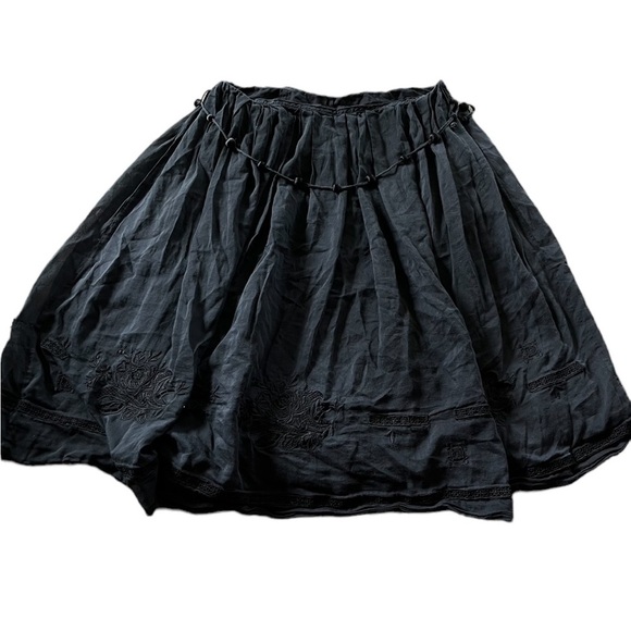 Robert Rodriguez Womens Black Skort Boho Embroidered Details Size 2 - Picture 1 of 7